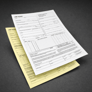 2-part NCR carbonless forms. Custom NCR. Printed 2 part forms.