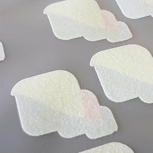 Back side of DTF transfer sheet