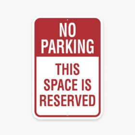 Durable .040 aluminum sign with UV printing