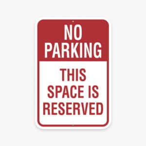 Durable .040 aluminum sign with UV printing