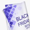 Custom 9oz fabric banner with wrinkle-free finish displayed indoors
