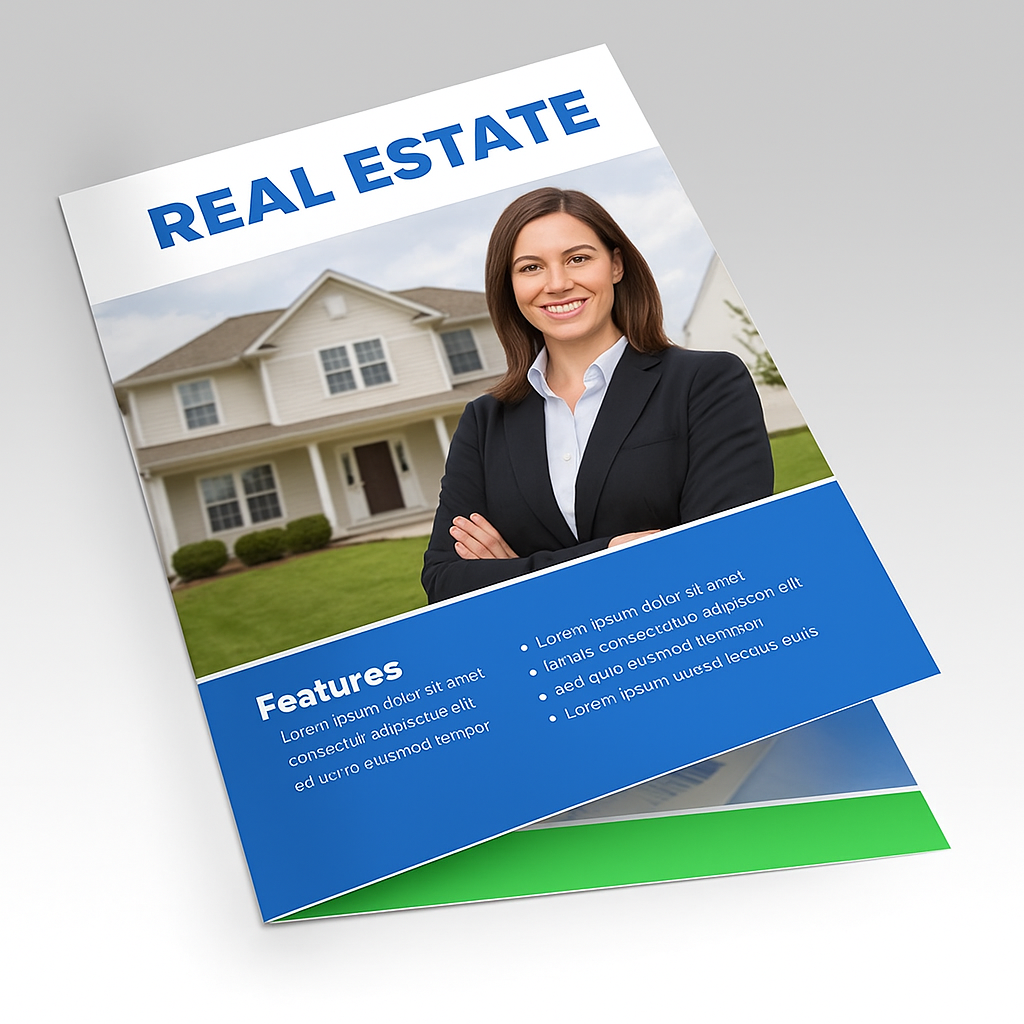 Bi-fold brochure printing for customers in Temple, Belton, Killeen, Harker Heights, Waco, Georgetown and all of Central Texas.