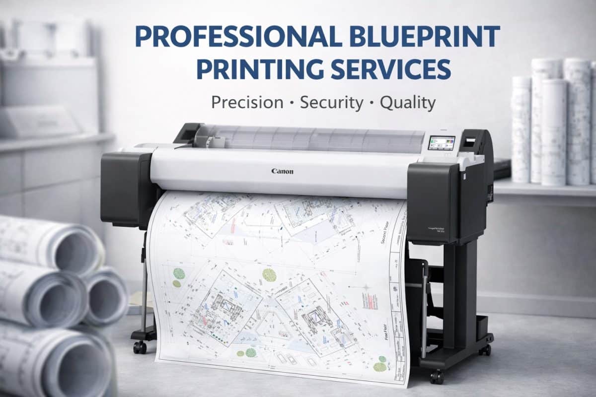 Blueprint printing fast for designers and construction contractors,