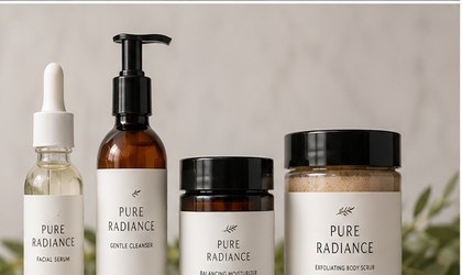 cosmetic labels printed for bottles jars and tubes
