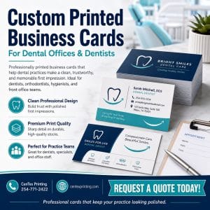 business cards for dentists and dental offices