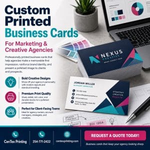 business card printing for marketing agencies