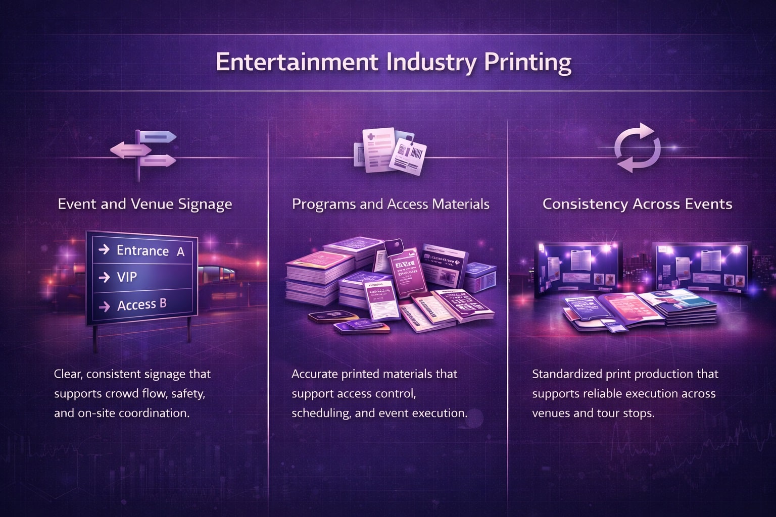 Print vendor for entertainment industry