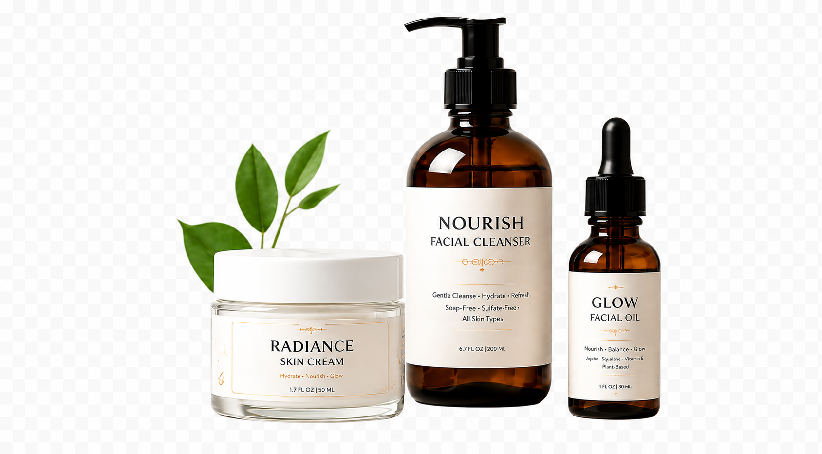 custom cosmetic label printing for skincare bottles jars and serum packaging