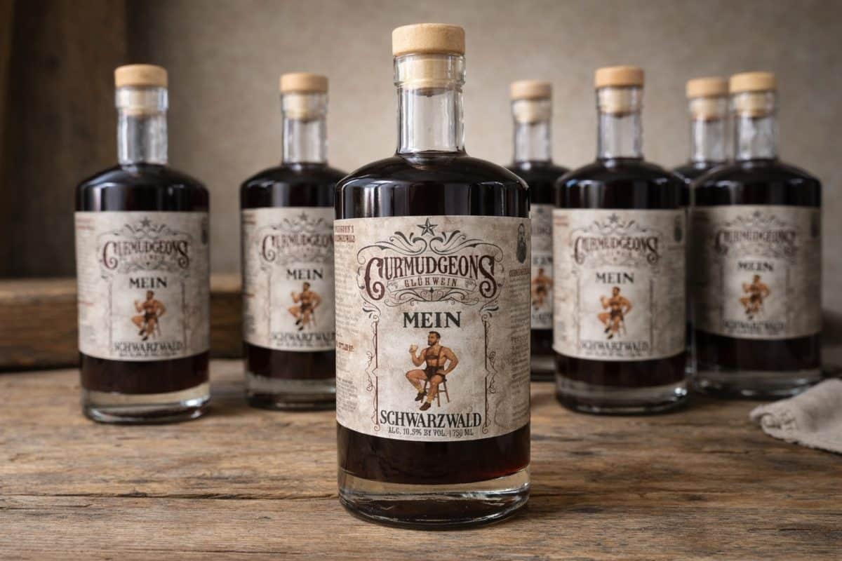 Curmudgeons Honey Meade label design and packaging. Label designed and printed by CenTex Printing