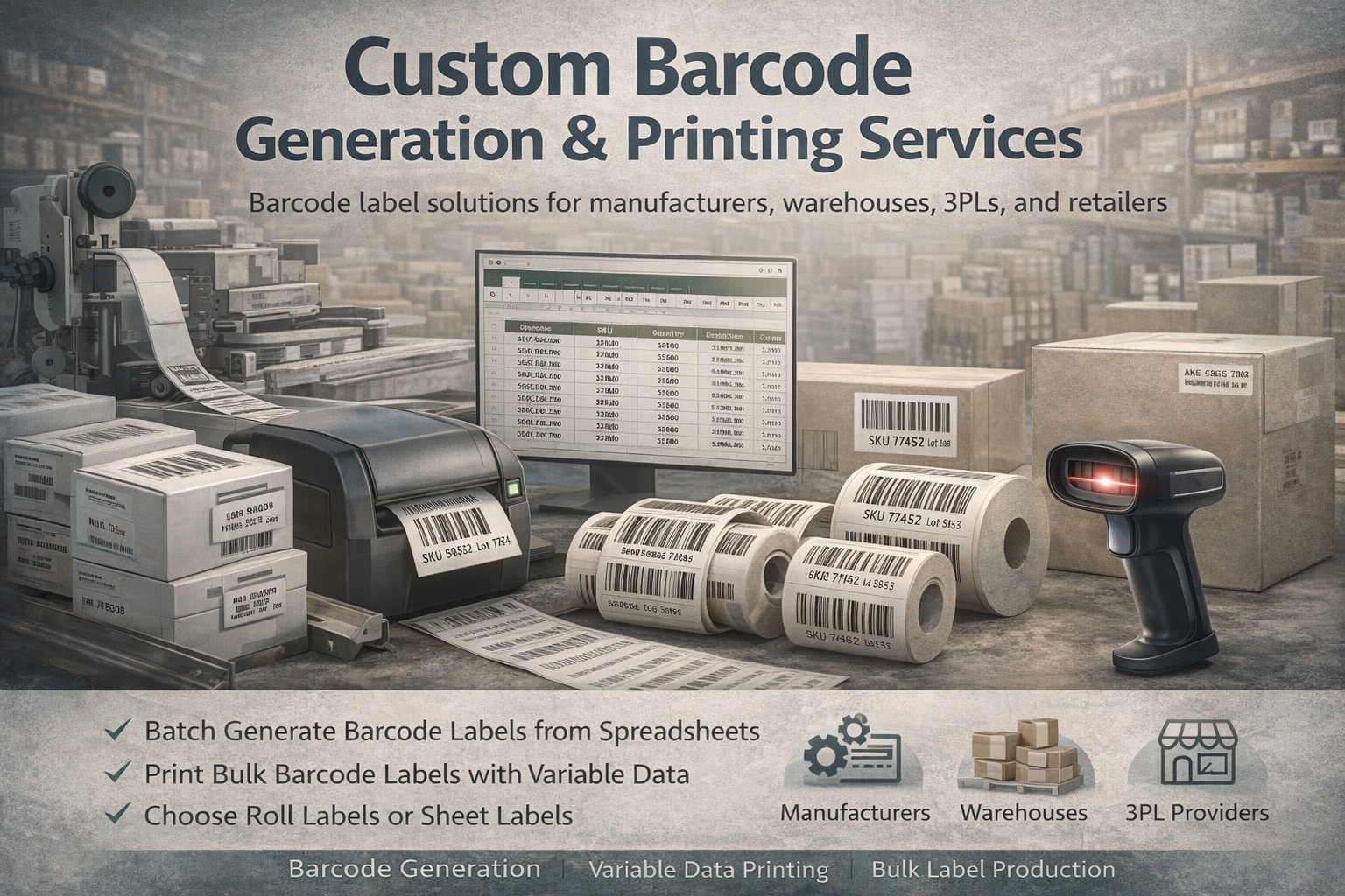 Custom Barcode Generation & Printing - Barcode Label Printing- CenTex ...