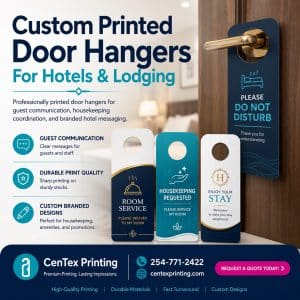 door hanger printing for hotels