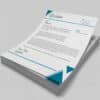 Custom business letterhead with logo