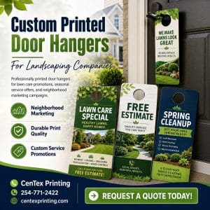 door hanger printing for lawncare companies
