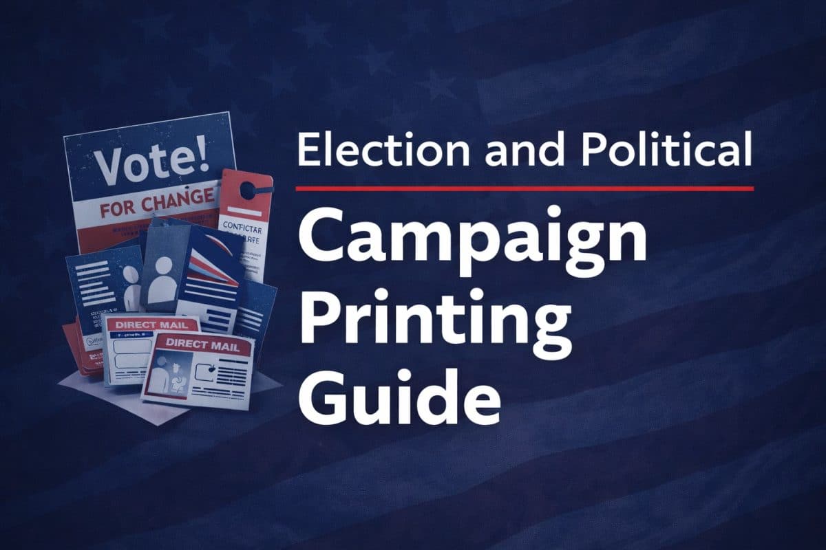 Election and campaign printing guide. A source addressing the common problems in political campaign printing