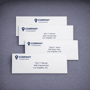 Professional envelope printing