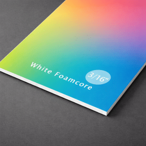 Foamcore board printing