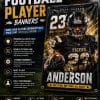 football banners for high school football team players