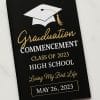 Custom printed graduation program booklet with full-color cover and saddle-stitched binding.