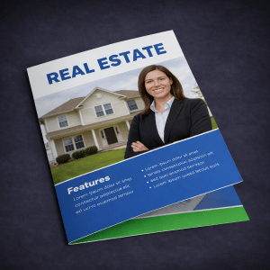 We print bi-fold brochures, also known as half-fold brochures.