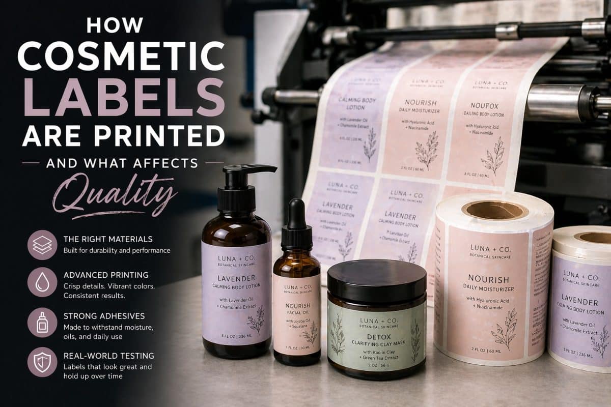 How cosmetic labels are printed by CenTex Printing