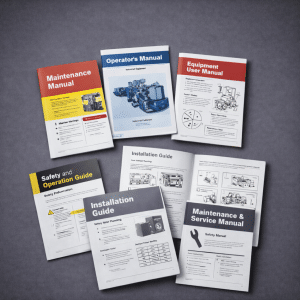 Instruction manual printing for installations and OEM products