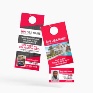 Full-color double-sided door hanger design