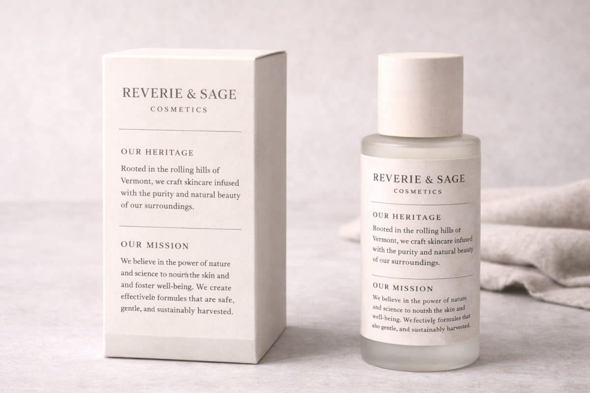 Bright white apothecary-style packaging with clean layouts and restrained typography for a clinical, modern look