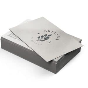 Pearl metallic business cards. Premium business card printing