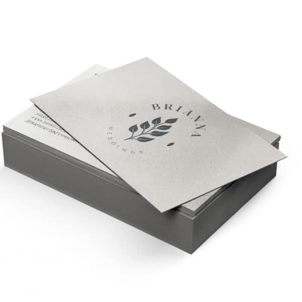 Pearl metallic business cards. Premium business card printing