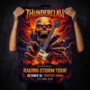 Poster printing with rich, vibrant colors, full bleed. These custom posters can be shipped nationwide.