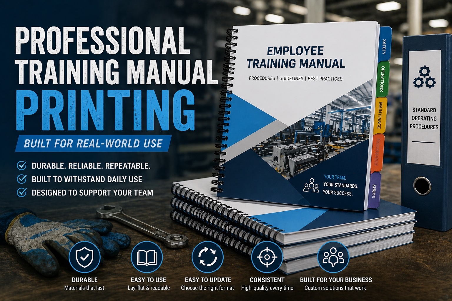 professional training manual printing