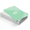 Soft Touch business card with suede-like lamination on 19pt stock