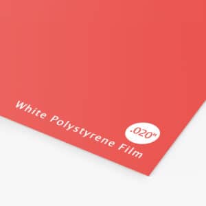 .020 polystyrene sign printed with full-color graphics