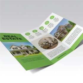 Custom printed tri-fold brochures on a variety of stock